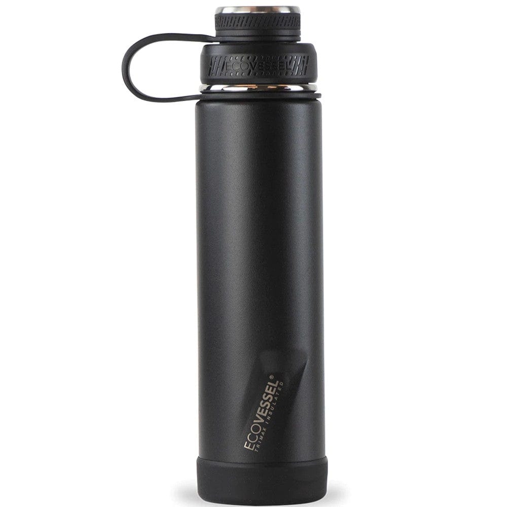 EcoVessel Boulder Triple Insulated Bottle 709ml Black Shadow