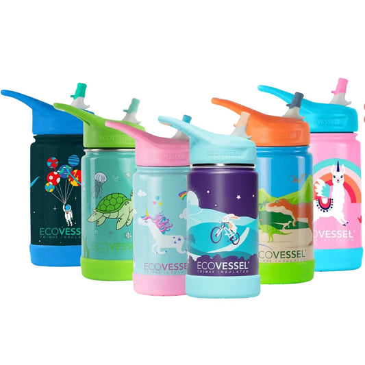 Unicorn Face Flip Top Water Bottle: Unicorn Face Water Bottles for Girls  Kids Leak Proof Hydration Cup with Flip Top Lid and Straw Reusable BPA Free  Plastic Bottle 16.9 Oz 
