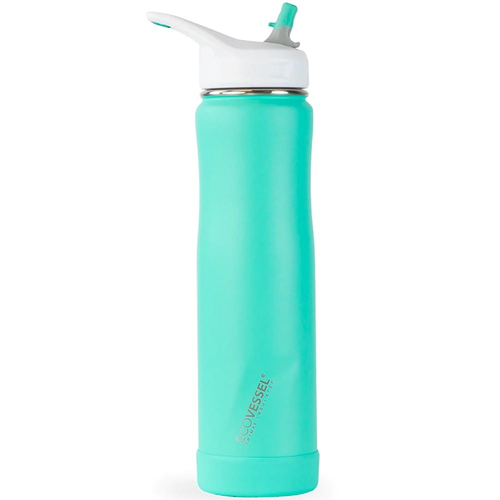 EcoVessel Summit Triple Insulated Bottle with Straw 700ml Aqua Breeze