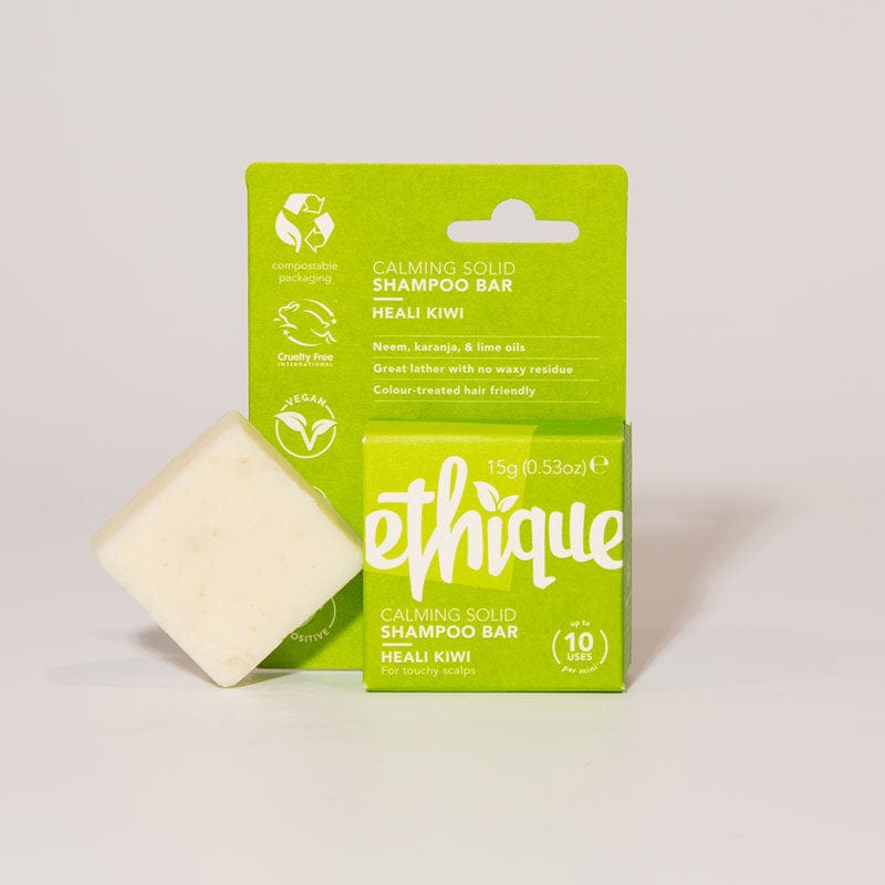 ETHIQUE Mini 15g Solid Shampoo Bar - Heali Kiwi