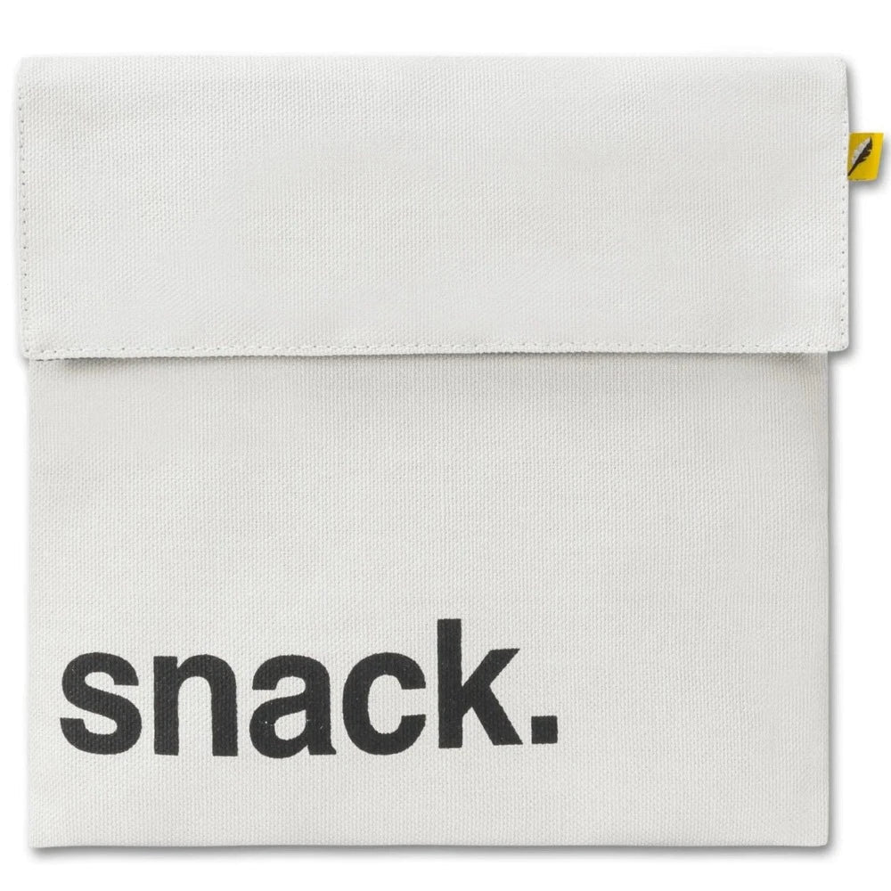 Fluf Flip Snack Bag - Sandwich Size Snack Black