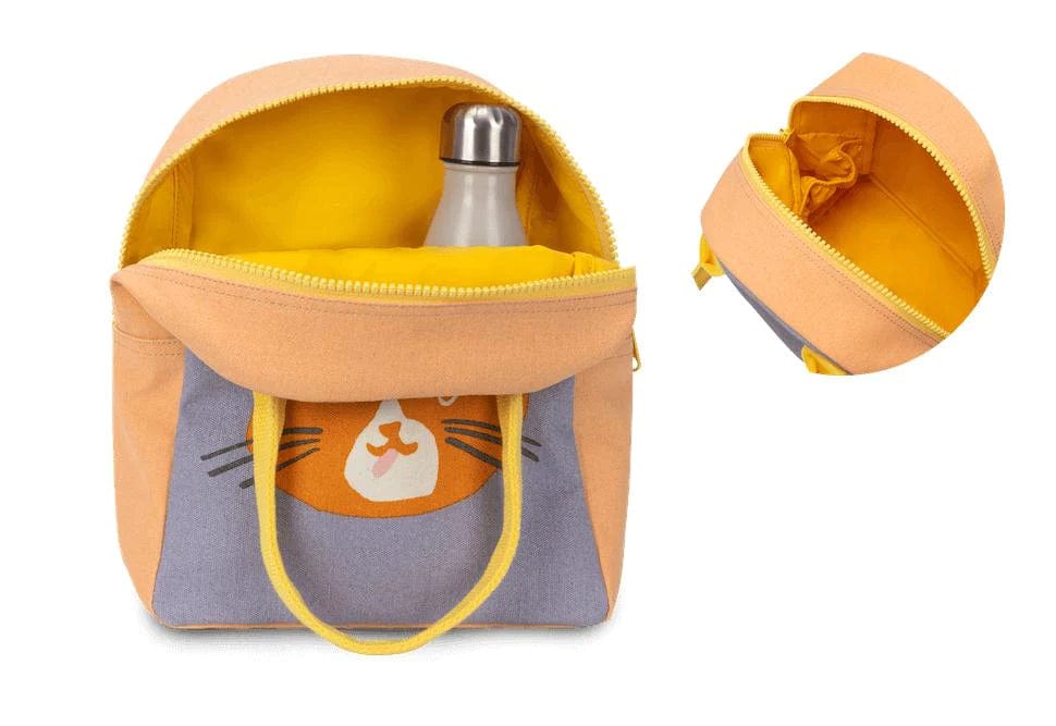 Fluf Zipper Lunch Bag - Cat