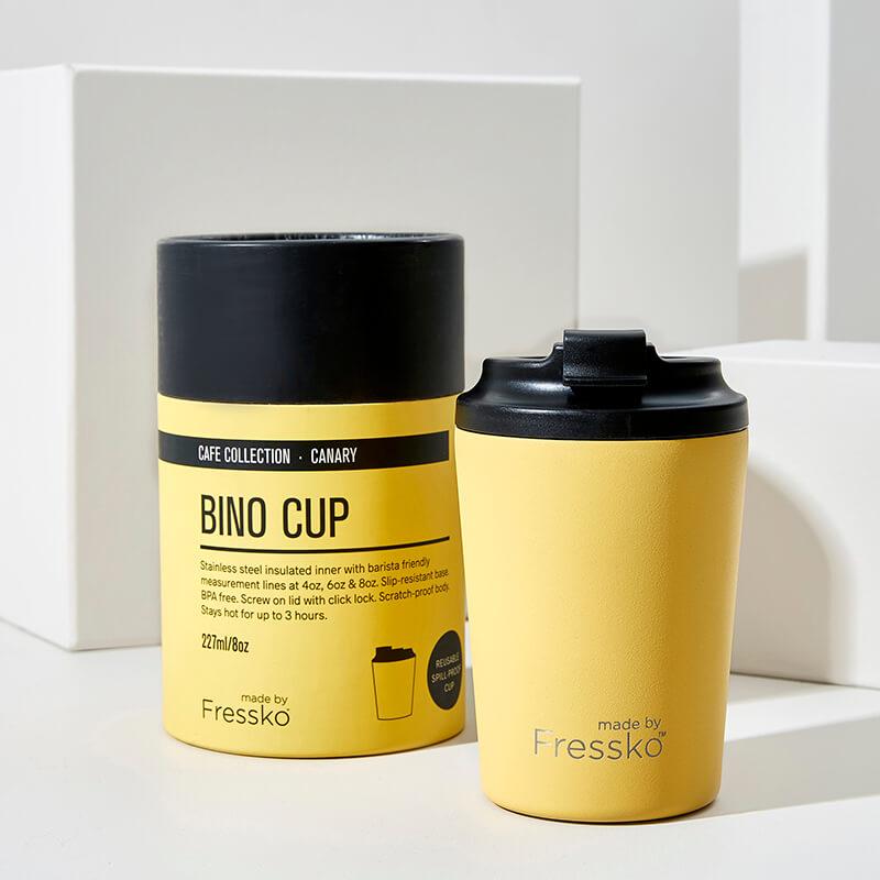 Fressko Reusable Cup Bino 8oz Canary