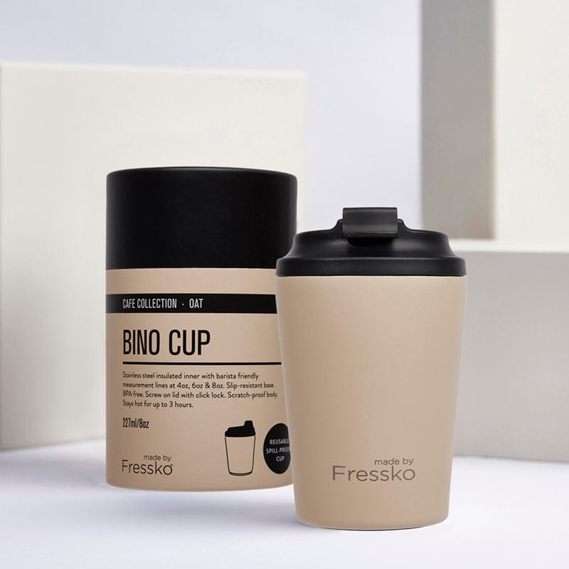 Fressko Reusable Cup Bino 8oz Oat