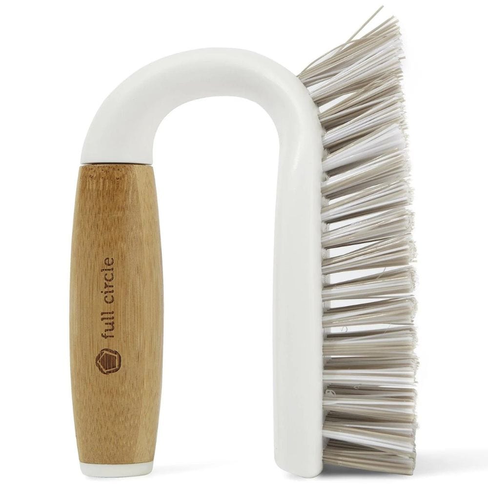 Full Circle Tough Stuff All-Purpose Scrub Brush - White