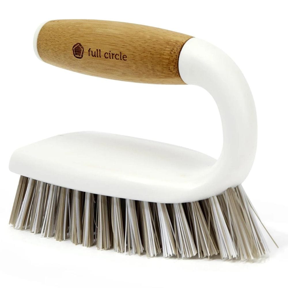 Full Circle Tough Stuff All-Purpose Scrub Brush - White