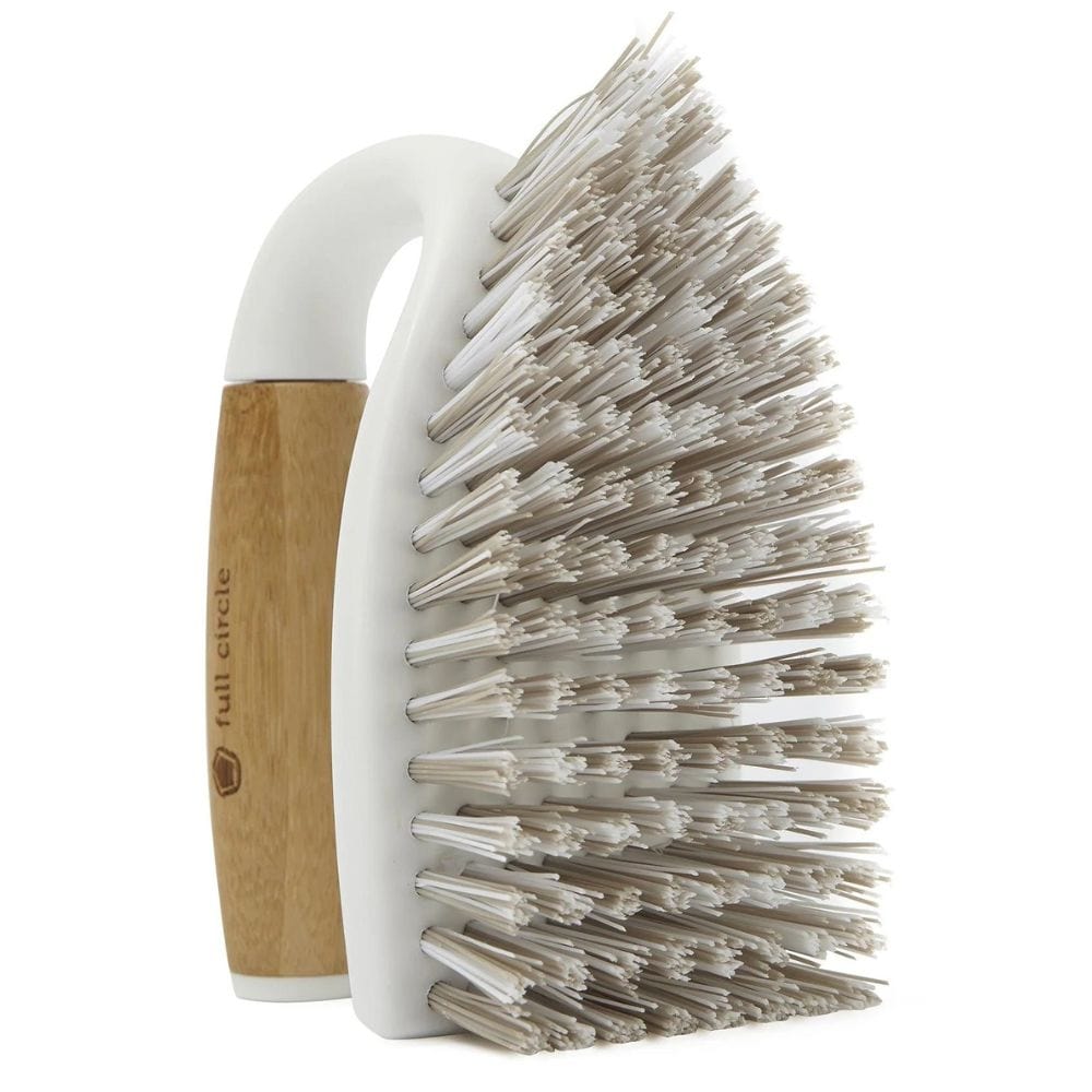 Full Circle Tough Stuff All-Purpose Scrub Brush - White