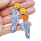 Pixie Nut and Co Gang Gang Cockatoo Earrings