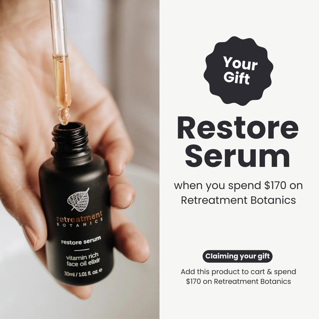 GIFT Retreatment Botanics Restore Serum (valued at $109) when you spend $170 on Retreatment