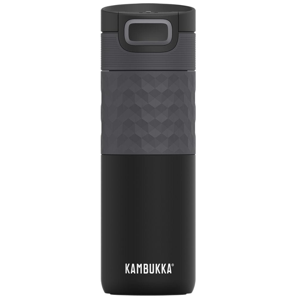 Kambukka Etna Grip Stainless Steel Travel Mug Tumbler 500ml Black Steel