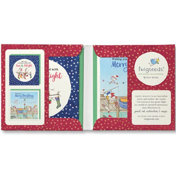 Kate Knapp Christmas Card Set - Happy Christmas