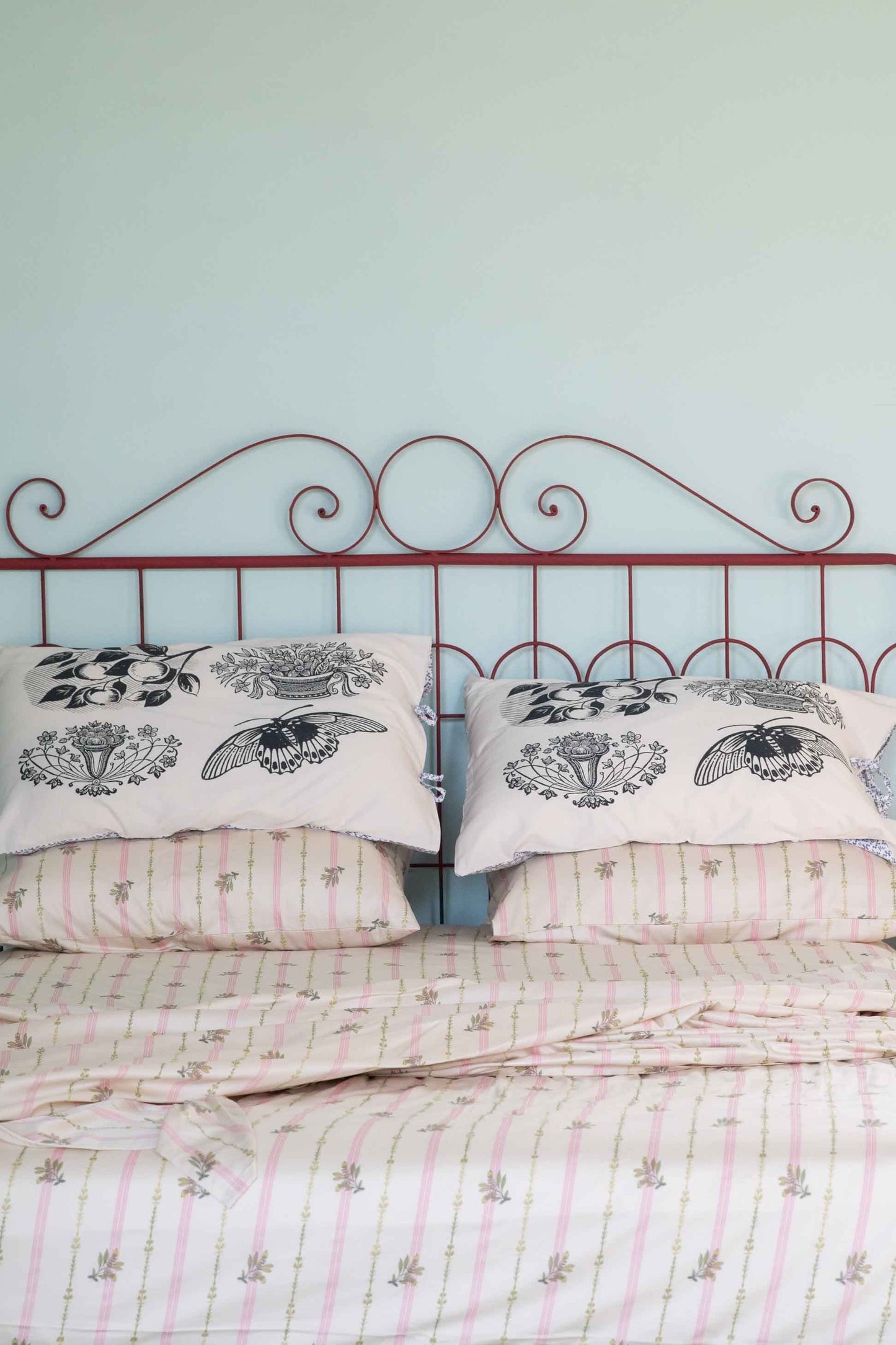 Lazybones Organic Cotton Pillowcase Set - Woodcut