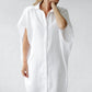 Seaside Tones Rei Linen Dress - White