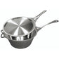 Solidteknics Nöni Stainless Steel 4.5L Saucepan + 27cm Skillet Lid Set