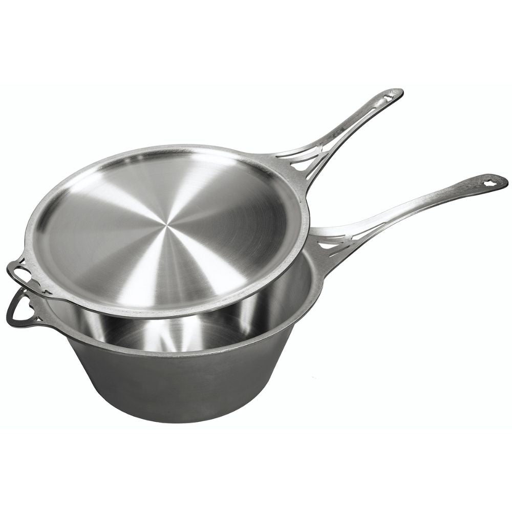 Solidteknics Nöni Stainless Steel 4.5L Saucepan + 27cm Skillet Lid Set