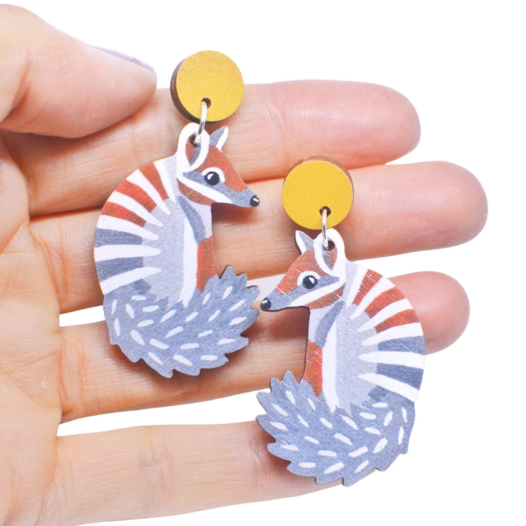 Pixie Nut and Co Numbat Earrings