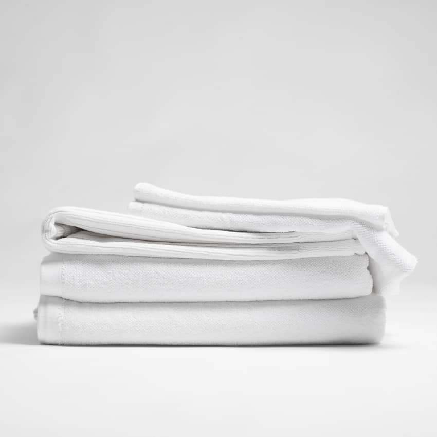 Organic Cotton Bath Towels - White SPA Bath Towel / White