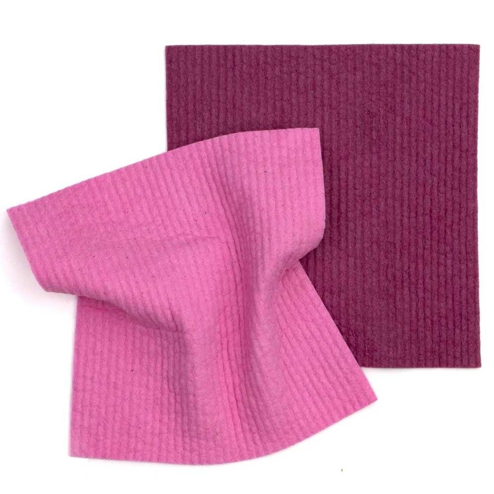 Organic Dyed Plant Based Sponge Dish Cloth 2pk Plum