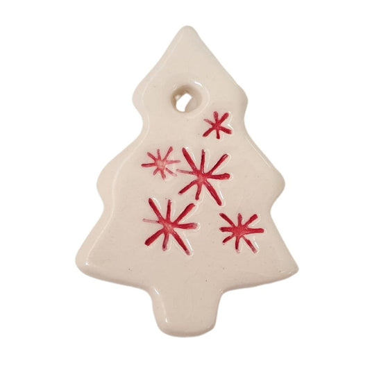 Paper Boat Press Ceramic Christmas Decoration - Little Trees