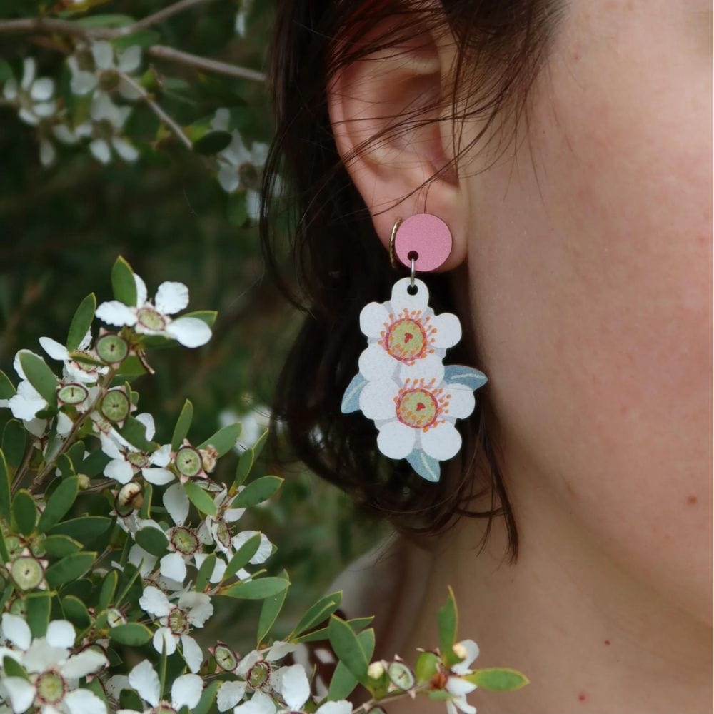 Pixie Nut and Co Tea Tree Earrings