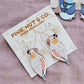 Pixie Nut and Co Zebra Finch Hoop Earrings