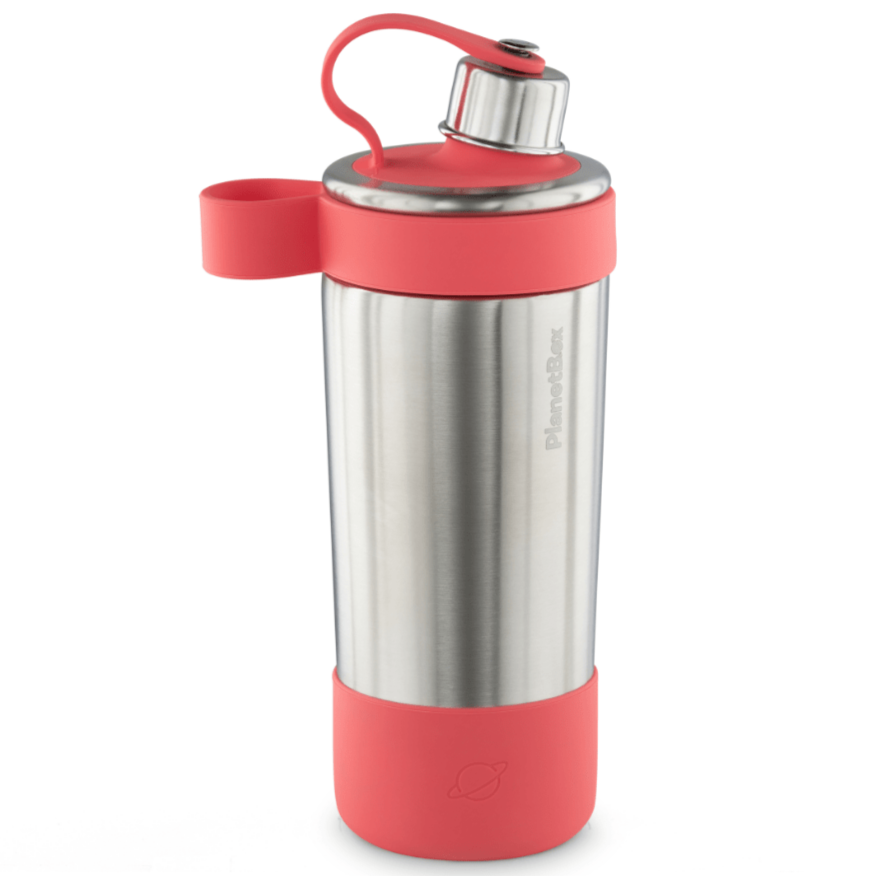 Planetbox Insulated Glacier Chug Water Bottle 295ml Coral