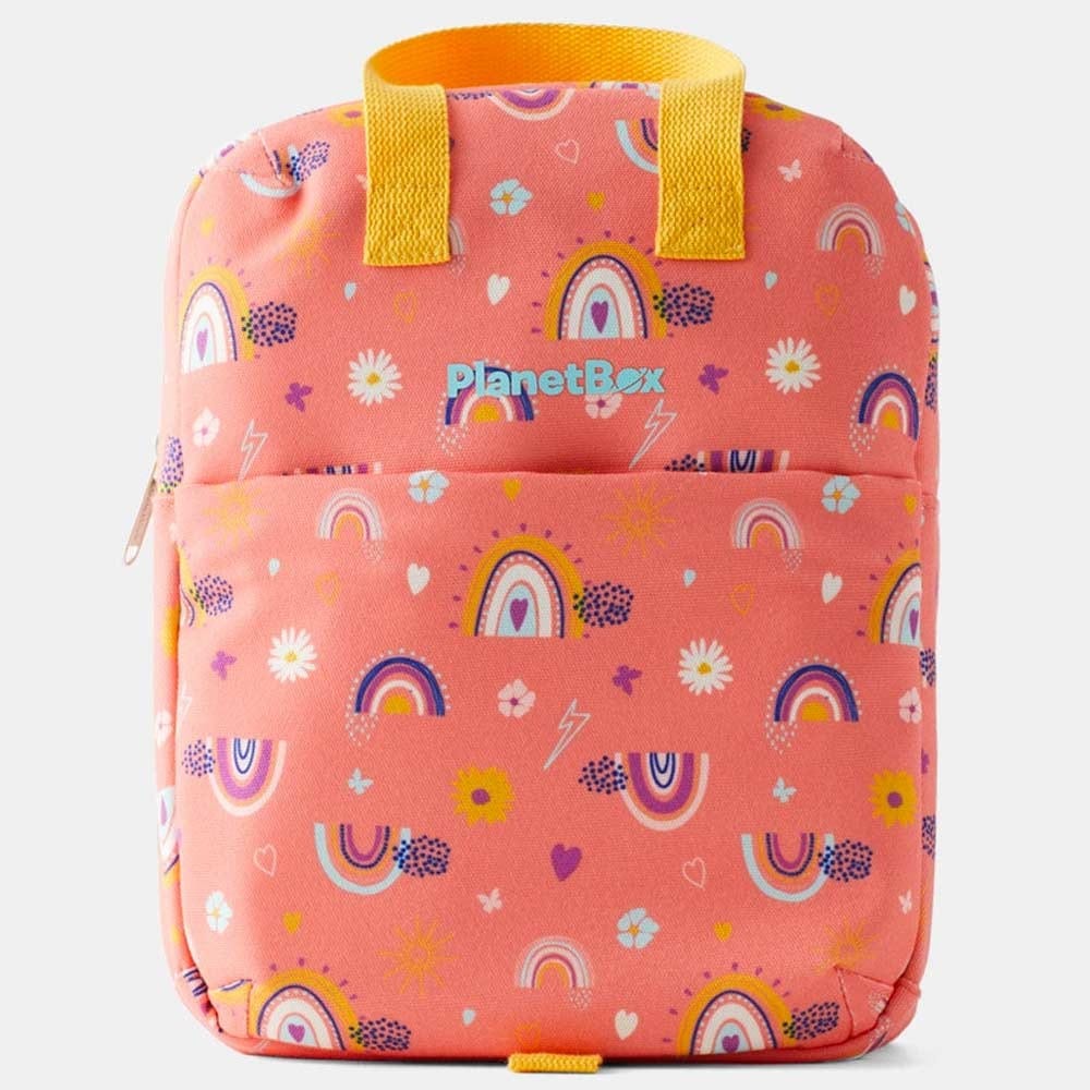 Planetbox Lunch Tote Bag Peach Rainbow