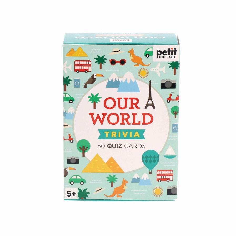 Petit Collage Trivia Cards - Our World