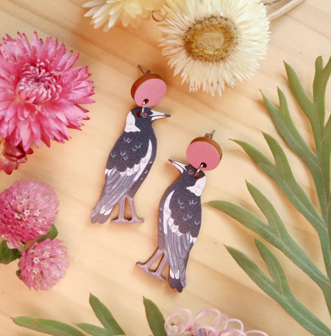 Pixie Nut and Co Magpie Earrings