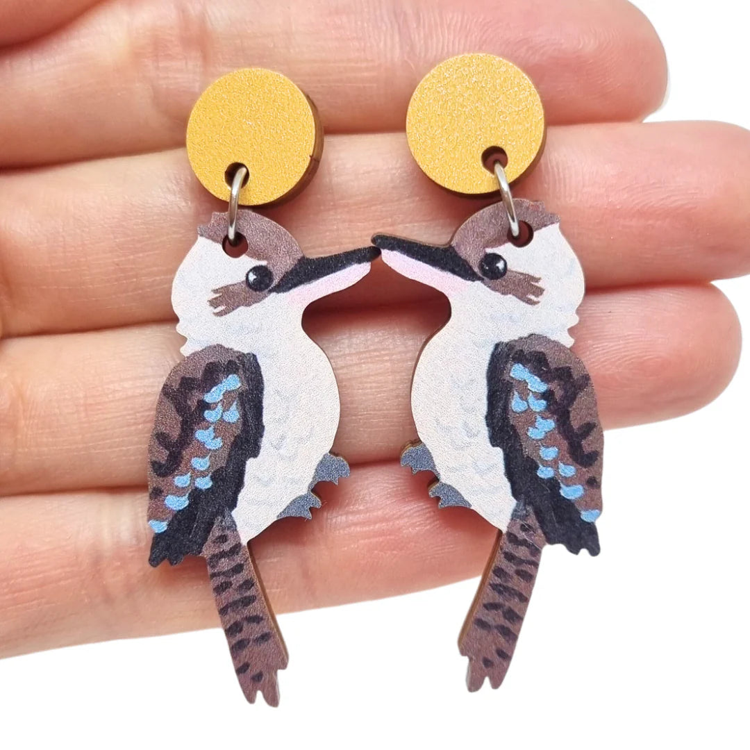 Pixie Nut and Co Kookaburra Earrings