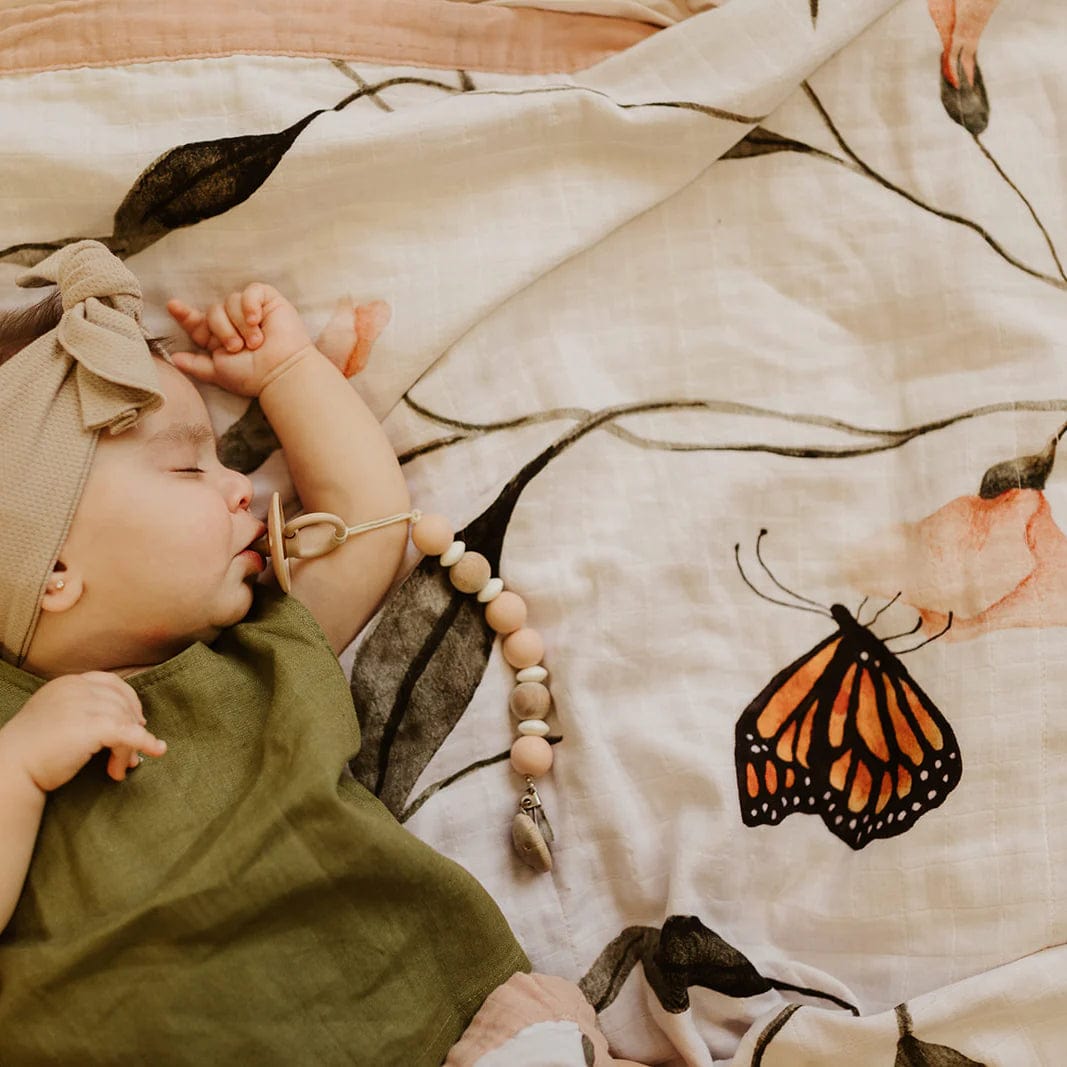 Snug as a Bub & Co. Organic Snuggly Blanket - Fly Away, Butterfly