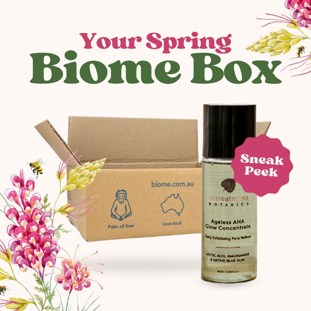 Biome Box: SPRING 24 - Australia's only palm oil free, vegan lifestyle box