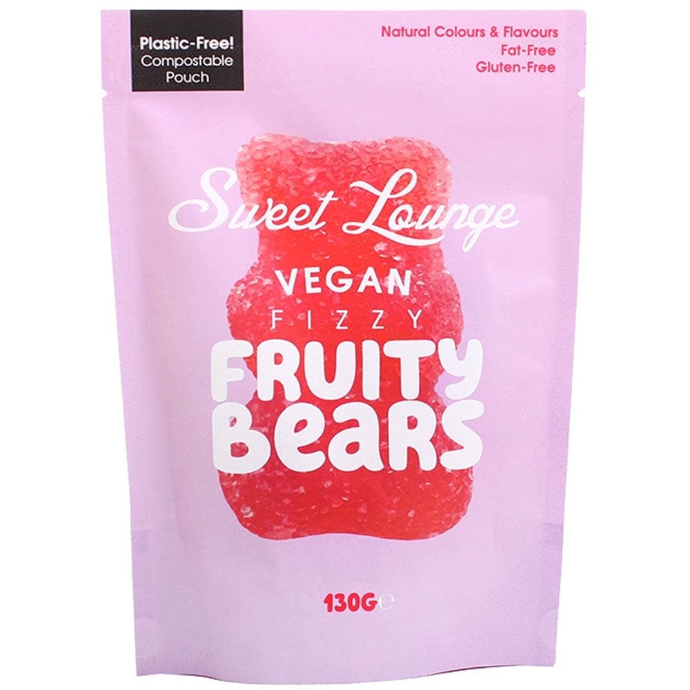 Sweet Lounge Vegan Fizzy Fruity Bears 130g