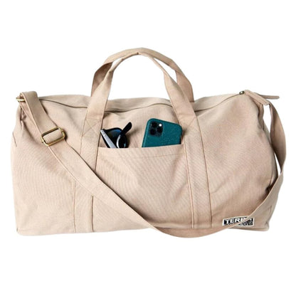 Terra Thread Organic Cotton Bumi Duffle Bag Sand Dune