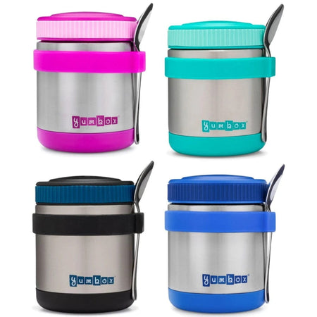 Yumbox Zuppa - Wide Mouth Thermal Food Jar 14 oz. (1.75 Cups) with A Removable Utensil Band - Triple Insulated Stainless