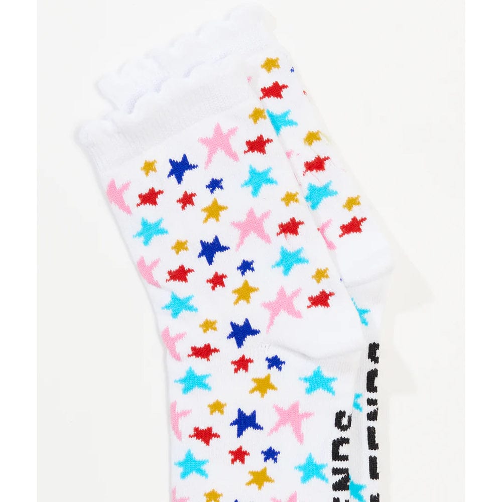 Afends Josie Recycled Crew Socks - White