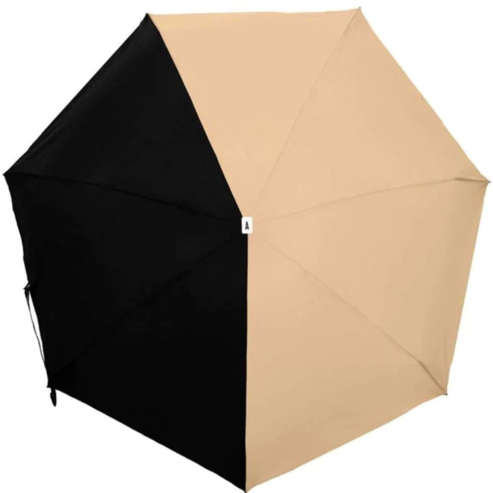 ANATOLE Two Toned Micro Umbrella Beige & Black ALICE