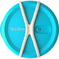 BeetBox Glass Lunch Box Ocean Blue with Cream Band