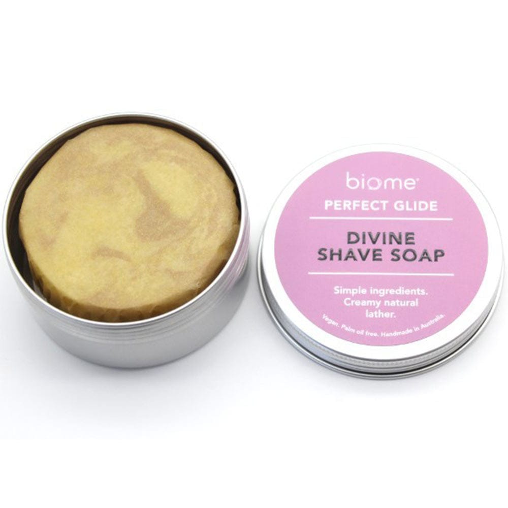 Biome Divine Shave Soap in Tin 120g