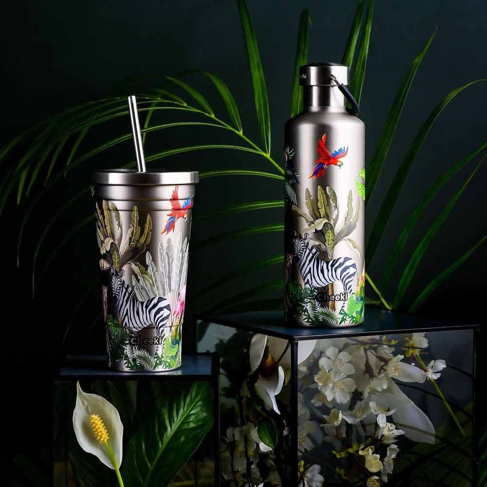 Cheeki Insulated Bottle 600ml - Jungle