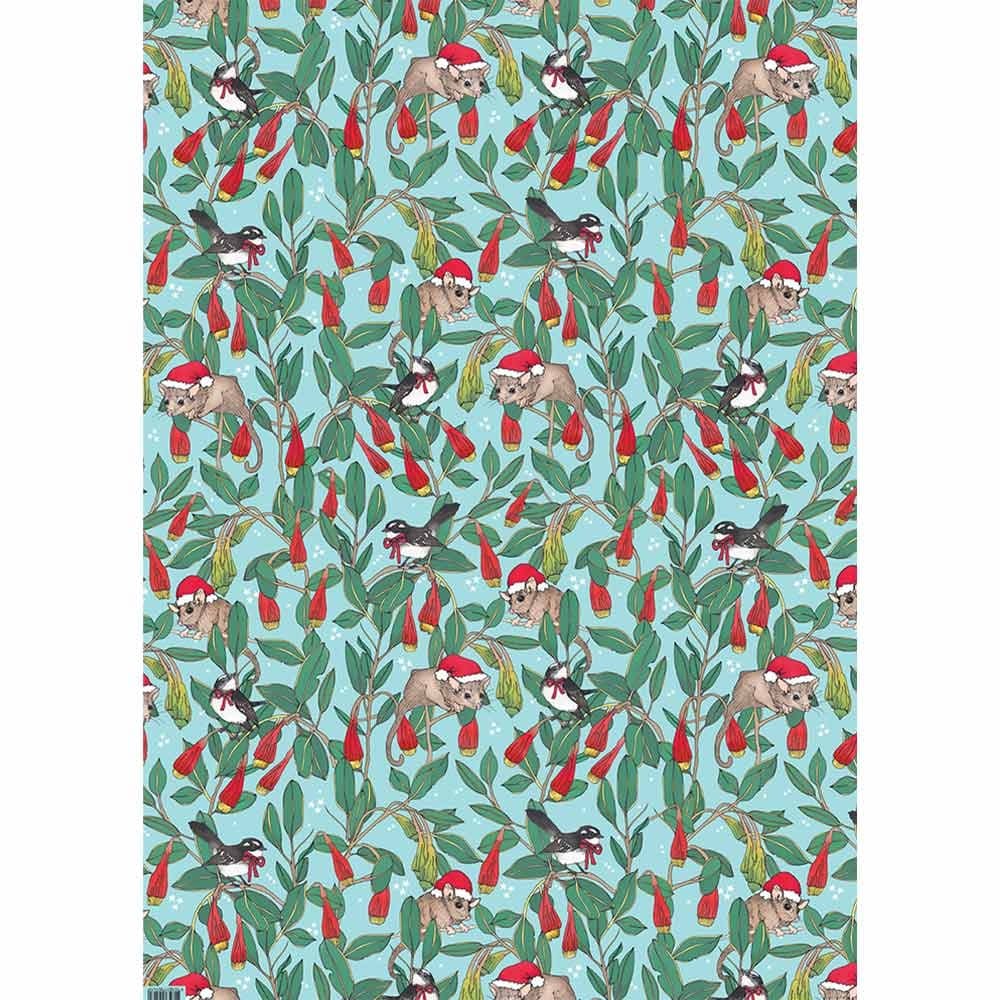 Earth Greetings Christmas Folded Wrapping Paper - Festive Forest