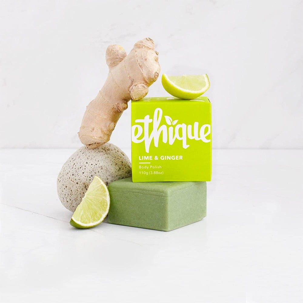 ETHIQUE Solid Body Polish Bar 110g - Lime & Ginger