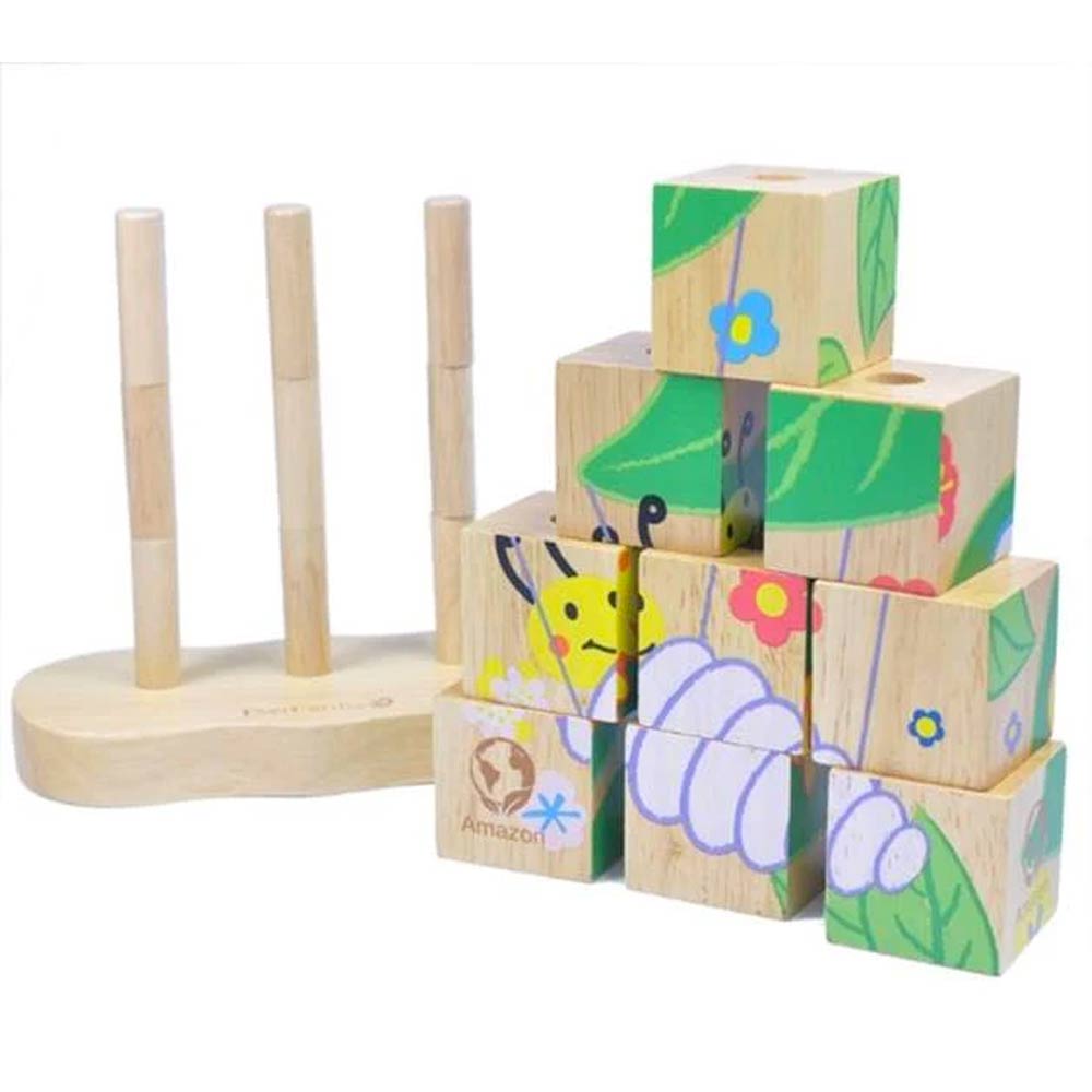 EverEarth Caterpillar to Butterfly Stacking Puzzle