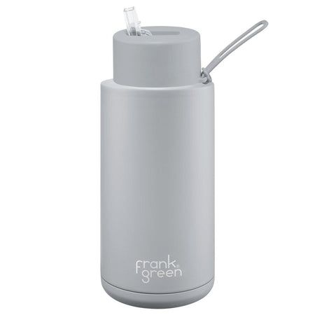 Buy Frank Green Water Bottle STRAW Lid 34oz/1 Litre - Harbor Mist – Biome  New Zealand Online