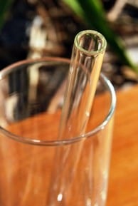 Glass Straw Australian Made 12mm Straight Smoothie - Clear