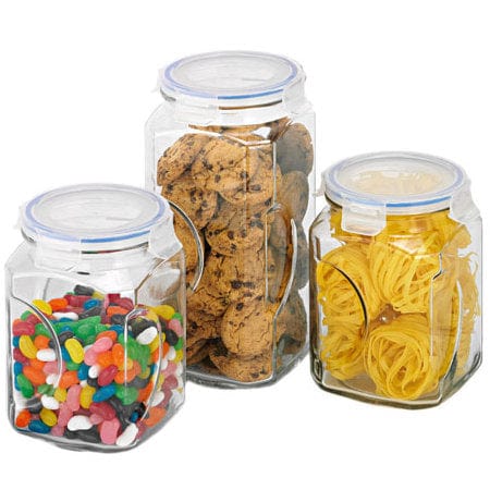 Glasslock canister set 3 piece