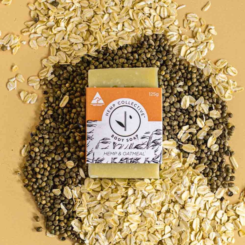 Hemp Collective Body Soap Bar 125g - Hemp & Oatmeal