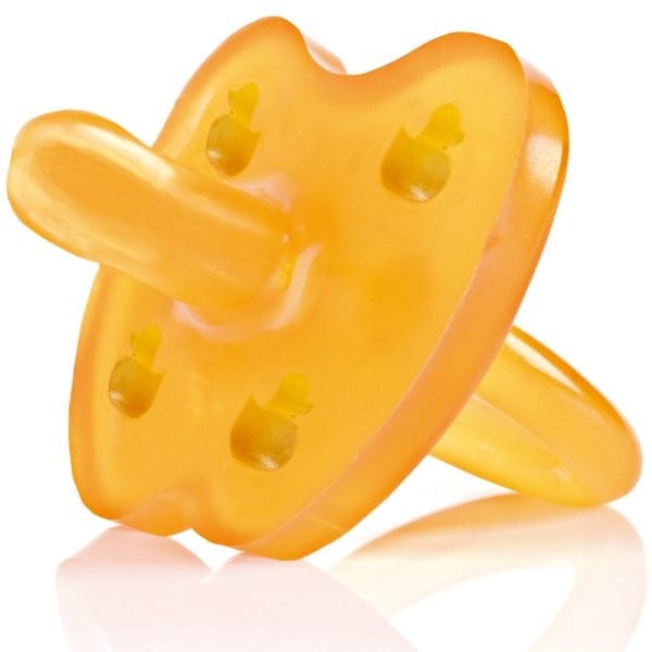 Hevea Natural Rubber Soother - Symmetrical 0-3m Duck