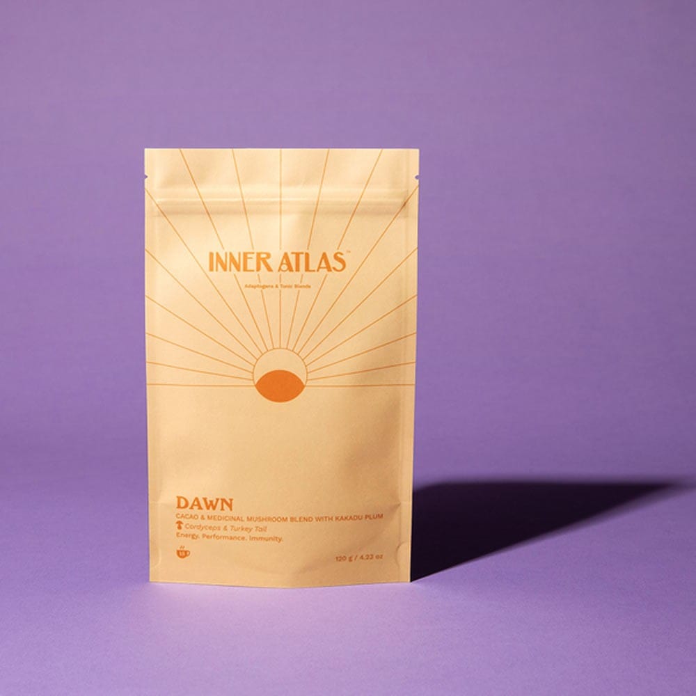 Inner Atlas Adaptogenic Blend 120g - DAWN Cacao, Mushroom & Kakadu Plum