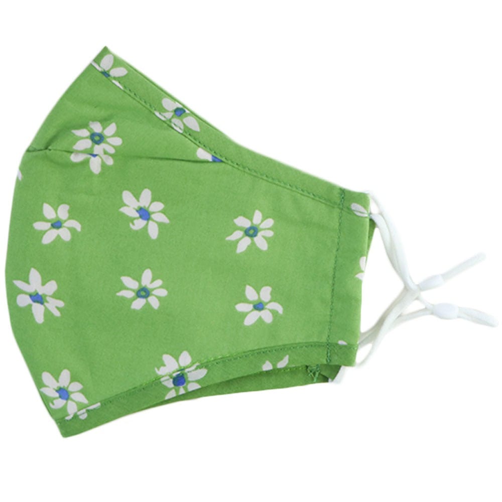 Komodo Face Mask - Green Daisy